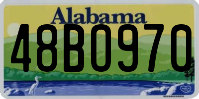 AL license plate 48BO970