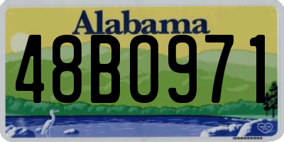 AL license plate 48BO971