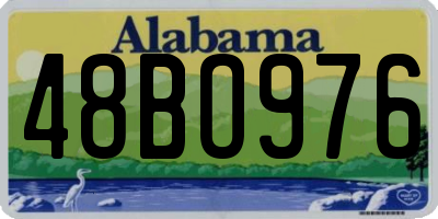 AL license plate 48BO976