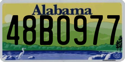 AL license plate 48BO977
