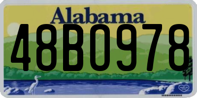 AL license plate 48BO978