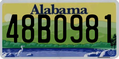 AL license plate 48BO981