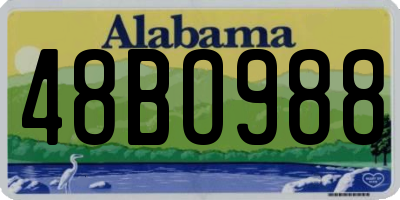 AL license plate 48BO988