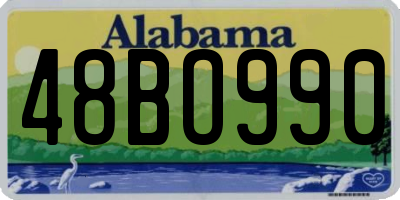 AL license plate 48BO990