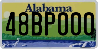 AL license plate 48BP000