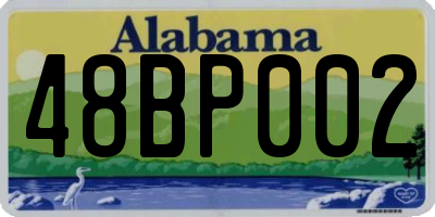 AL license plate 48BP002