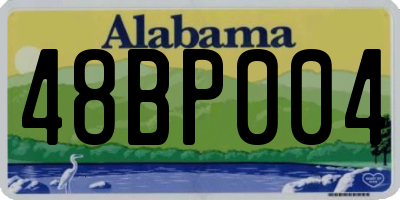 AL license plate 48BP004