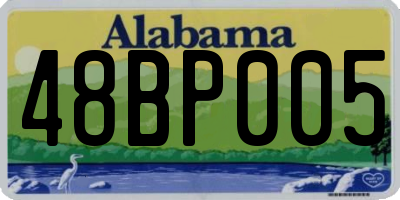 AL license plate 48BP005
