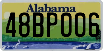 AL license plate 48BP006