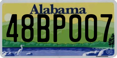 AL license plate 48BP007