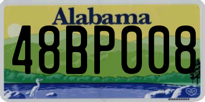 AL license plate 48BP008