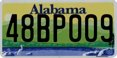 AL license plate 48BP009