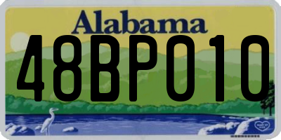 AL license plate 48BP010