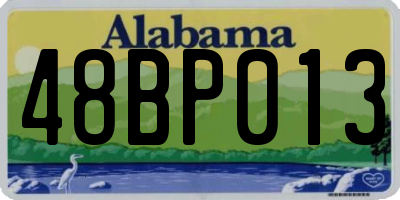 AL license plate 48BP013