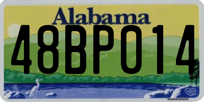 AL license plate 48BP014