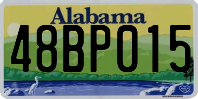 AL license plate 48BP015