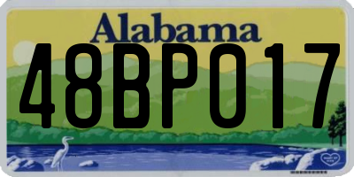 AL license plate 48BP017