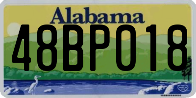AL license plate 48BP018