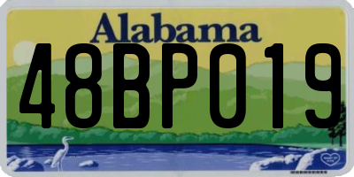 AL license plate 48BP019