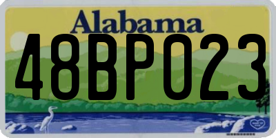AL license plate 48BP023