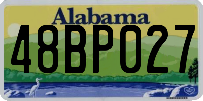 AL license plate 48BP027
