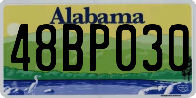 AL license plate 48BP030