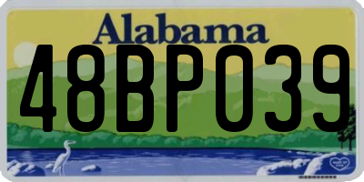 AL license plate 48BP039
