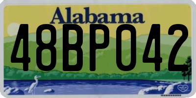 AL license plate 48BP042