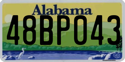 AL license plate 48BP043