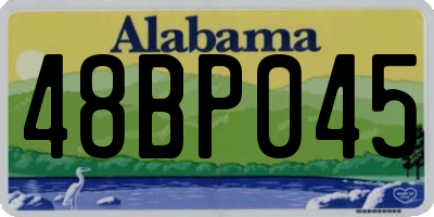 AL license plate 48BP045