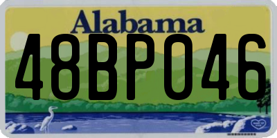 AL license plate 48BP046