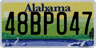 AL license plate 48BP047
