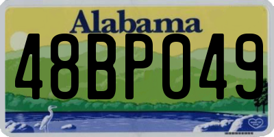 AL license plate 48BP049