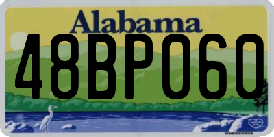 AL license plate 48BP060