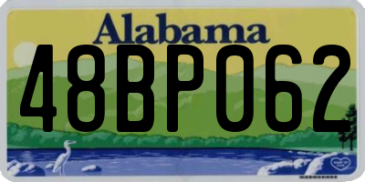 AL license plate 48BP062