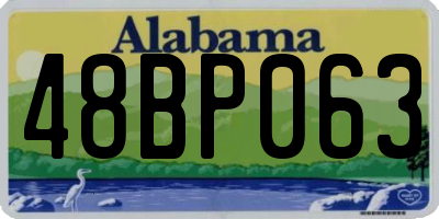 AL license plate 48BP063