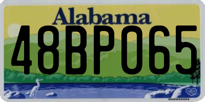 AL license plate 48BP065