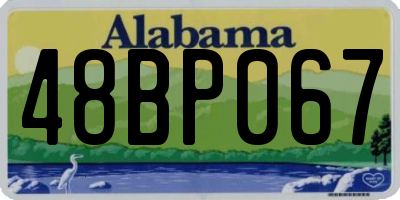 AL license plate 48BP067