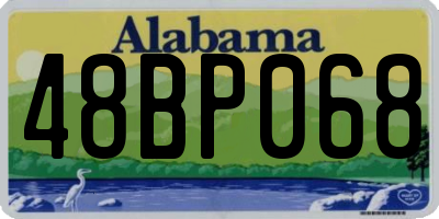 AL license plate 48BP068