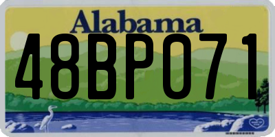 AL license plate 48BP071