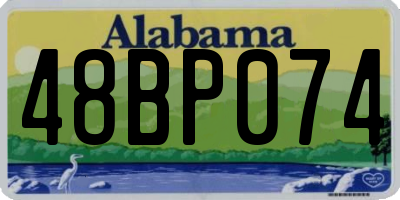 AL license plate 48BP074
