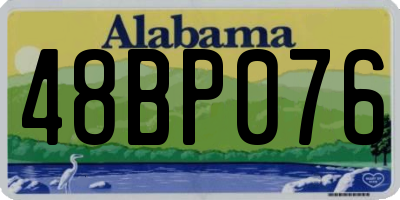 AL license plate 48BP076