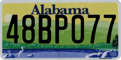 AL license plate 48BP077