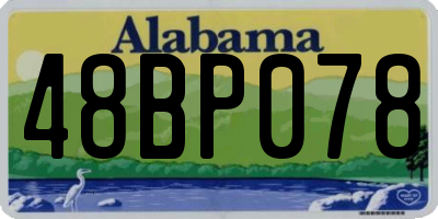 AL license plate 48BP078