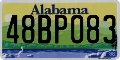 AL license plate 48BP083