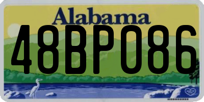 AL license plate 48BP086