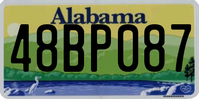 AL license plate 48BP087
