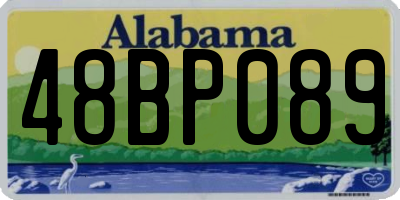 AL license plate 48BP089