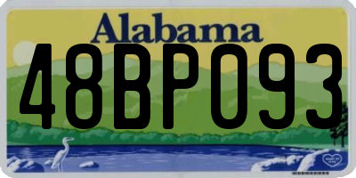 AL license plate 48BP093