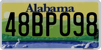 AL license plate 48BP098